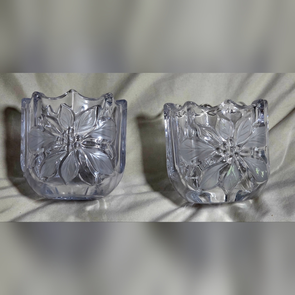Festive Poinsettia by Mikasa Votive Candle Holders